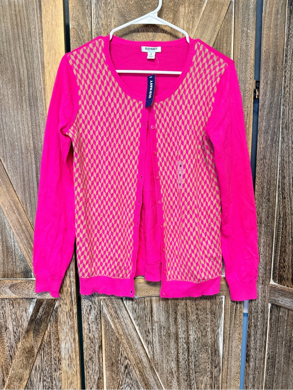 Old Navy Hot Pink Knit Cardigan
